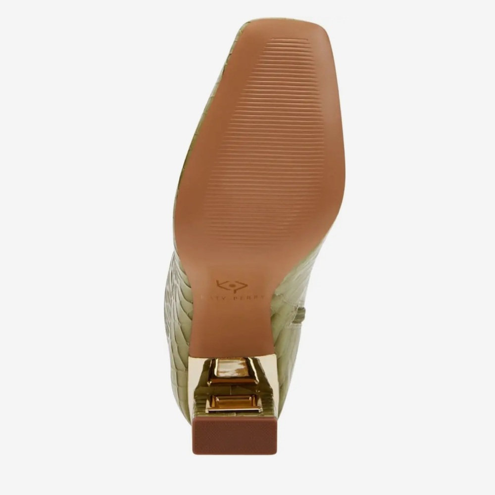 Women’s Katy Perry The Hollow Heel Bootie - Green Fig retails $150 - Picture 3 of 7